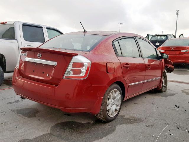 3N1AB6AP2BL725542 - 2011 NISSAN SENTRA 2.0 RED photo 4