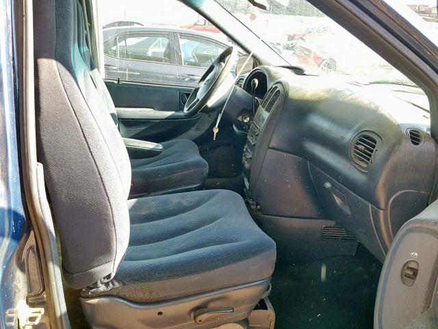 2B4GP44312R727367 - 2002 DODGE GRAND CARA BLUE photo 5