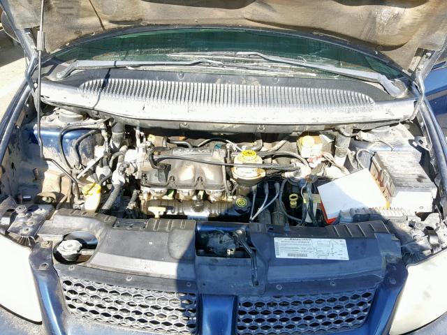 2B4GP44312R727367 - 2002 DODGE GRAND CARA BLUE photo 7