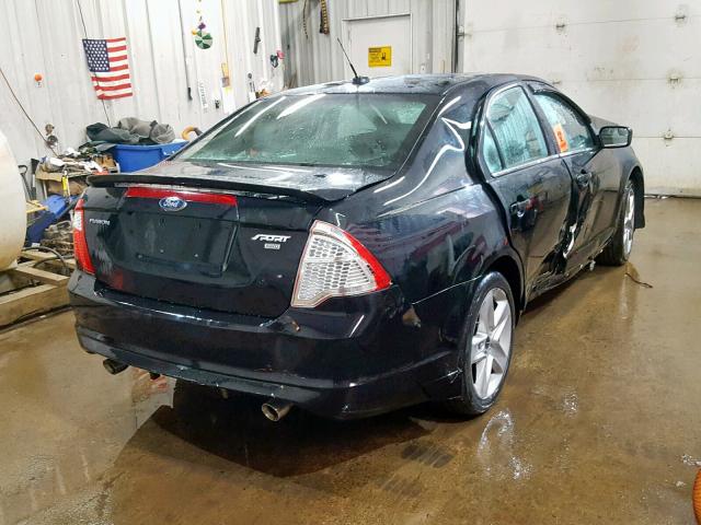 3FAHP0DCXCR160125 - 2012 FORD FUSION SPO BLACK photo 4