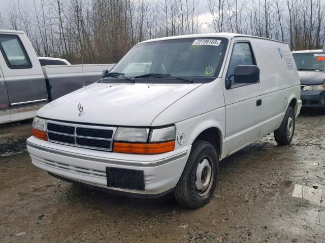 2B7GH1138PR385507 - 1993 DODGE CARAVAN C/ WHITE photo 2