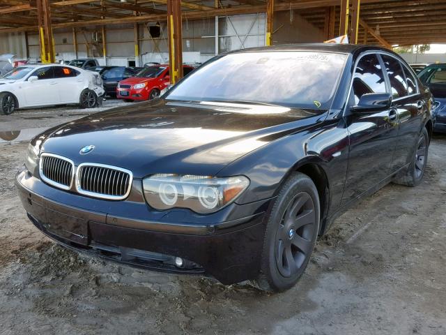 WBAGL63525DP75722 - 2005 BMW 745 I BLACK photo 2