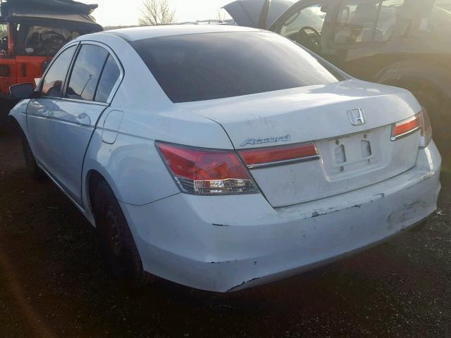 1HGCP2F74BA034840 - 2011 HONDA ACCORD EX Biały zdjęcie 3