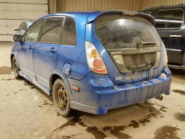 JS2RC61H155301124 - 2005 SUZUKI AERIO SX BLUE photo 3