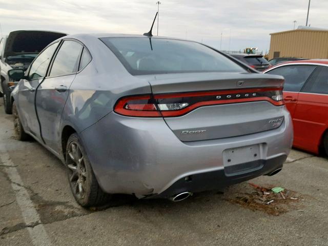 1C3CDFBB4ED706556 - 2014 DODGE DART SXT SILVER photo 3