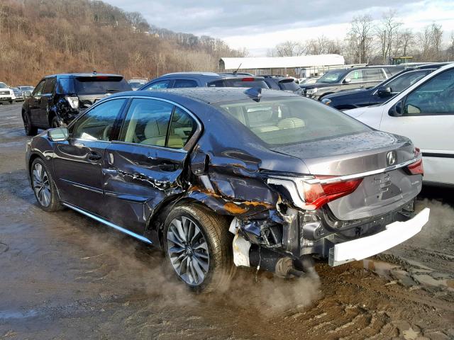 JH4KC1F59JC000845 - 2018 ACURA RLX TECH GRAY photo 3