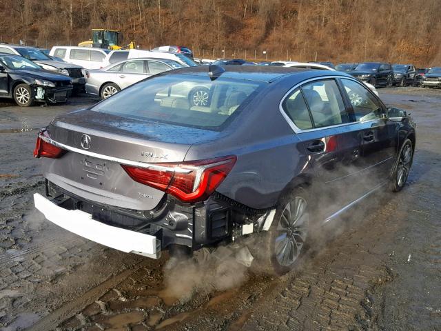 JH4KC1F59JC000845 - 2018 ACURA RLX TECH GRAY photo 4