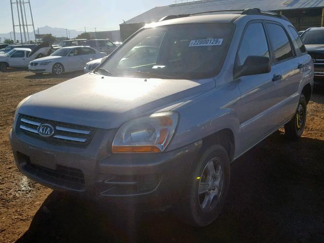 KNDJF724X77448565 - 2007 KIA SPORTAGE L ვერცხლისფერი ფოტო 2