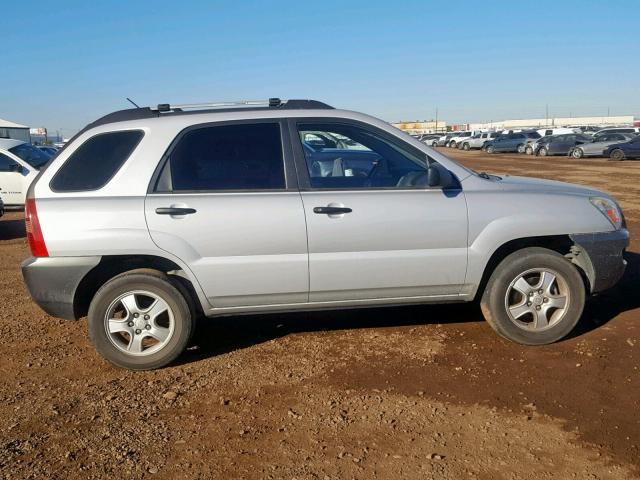 KNDJF724X77448565 - 2007 KIA SPORTAGE L ვერცხლისფერი ფოტო 9