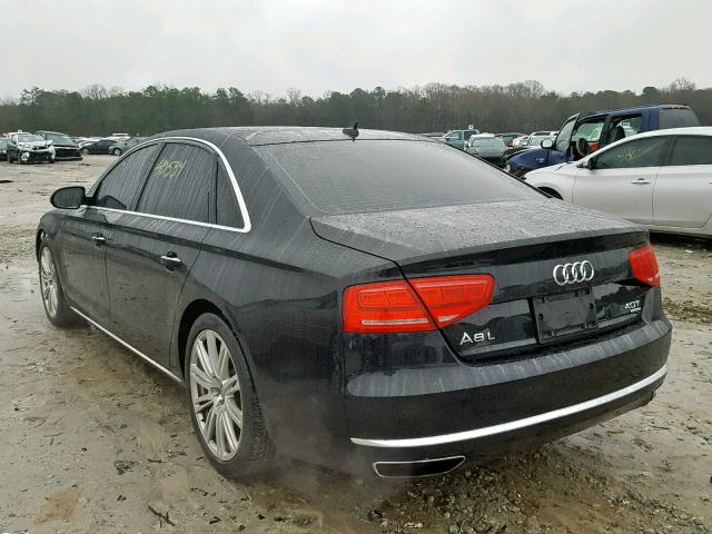 WAUR2AFD4EN003864 - 2014 AUDI A8 L QUATT BLACK photo 3