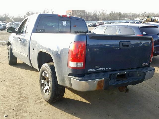 2GTEK19J671727627 - 2007 GMC NEW SIERRA BLUE photo 3