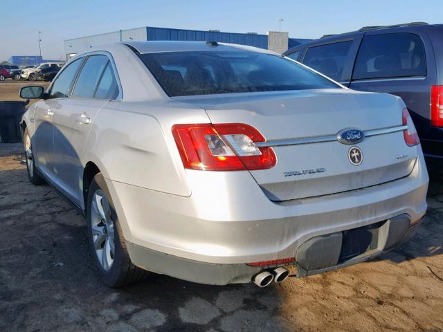 1FAHP2EW9AG105352 - 2010 FORD TAURUS SEL SILVER photo 3