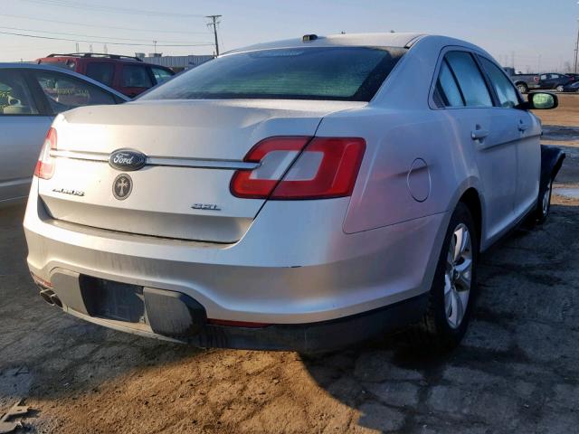 1FAHP2EW9AG105352 - 2010 FORD TAURUS SEL SILVER photo 4