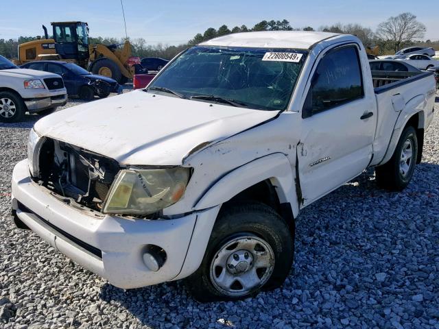 5TENX62N58Z534524 - 2008 TOYOTA TACOMA PRE WHITE photo 2