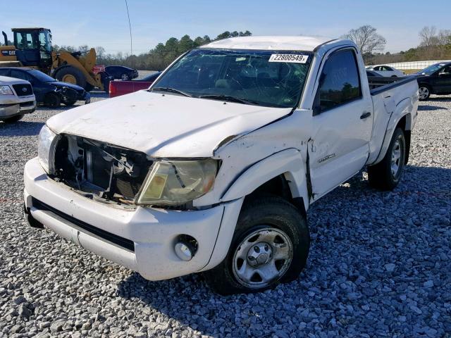 5TENX62N58Z534524 - 2008 TOYOTA TACOMA PRE WHITE photo 9