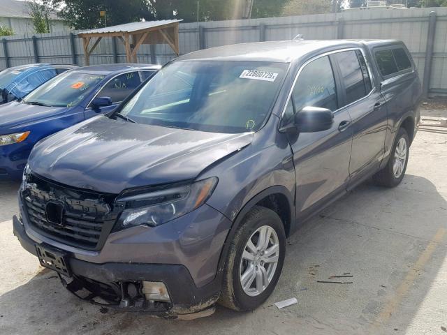 5FPYK3F23HB004717 - 2017 HONDA RIDGELINE GRAY photo 2