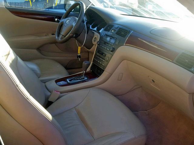 JTHBF30G120010270 - 2002 LEXUS ES 300 GRAY photo 5