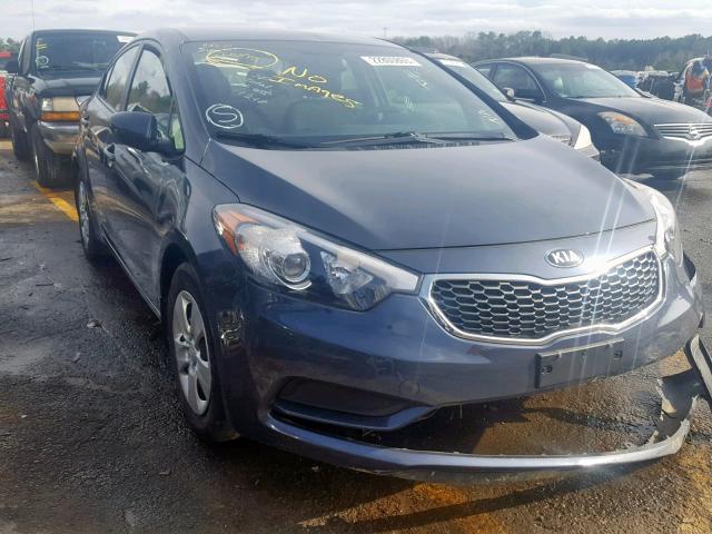 KNAFK4A66G5564048 - 2016 KIA FORTE LX BLUE photo 1