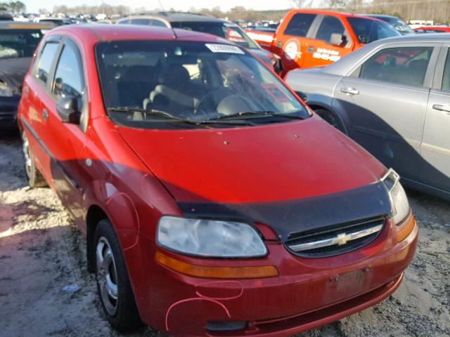 KL1TD66678B055617 - 2008 CHEVROLET AVEO BASE Қызыл фото 1