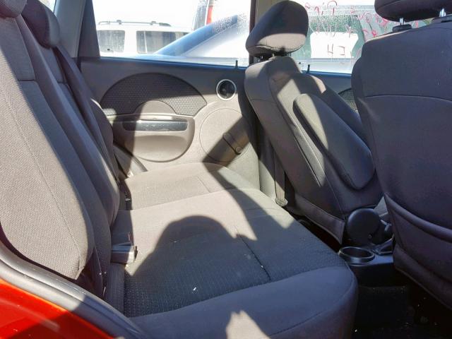 KL1TD66678B055617 - 2008 CHEVROLET AVEO BASE Қызыл фото 6