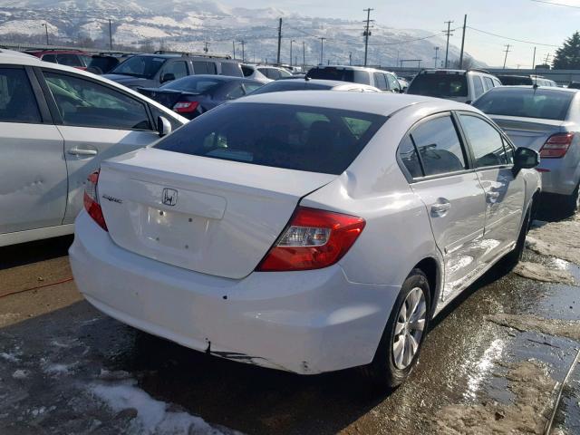 2HGFB2F56CH586983 - 2012 HONDA CIVIC LX WHITE photo 4