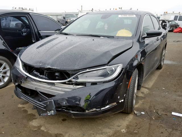 1C3CCCAB4GN114784 - 2016 CHRYSLER 200 LIMITE BLACK photo 2