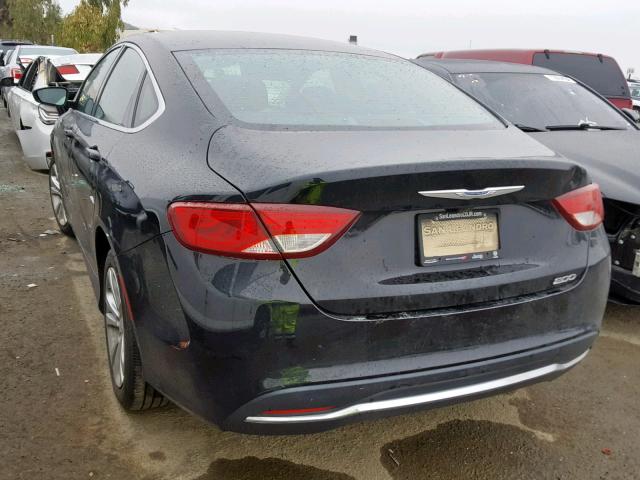 1C3CCCAB4GN114784 - 2016 CHRYSLER 200 LIMITE BLACK photo 3