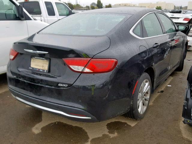 1C3CCCAB4GN114784 - 2016 CHRYSLER 200 LIMITE BLACK photo 4