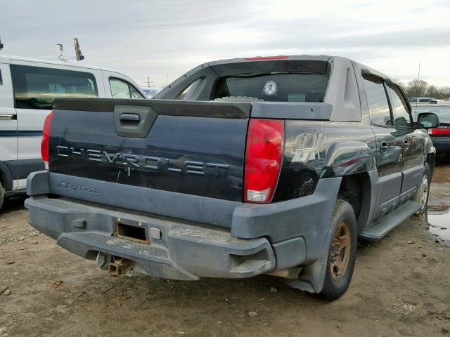 3GNEK13T63G115799 - 2003 CHEVROLET AVALANCHE BLACK photo 4