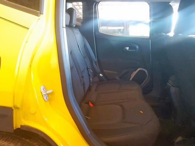ZACCJAAB4HPE68481 - 2017 JEEP RENEGADE S YELLOW photo 6