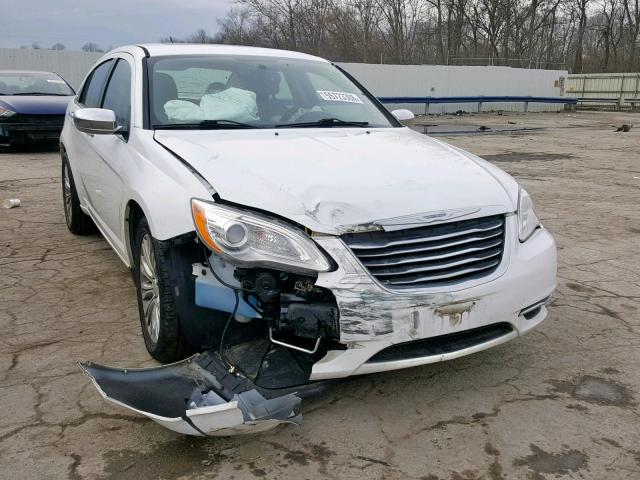 1C3CCBCGXDN547170 - 2013 CHRYSLER 200 LIMITE WHITE photo 1