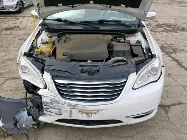 1C3CCBCGXDN547170 - 2013 CHRYSLER 200 LIMITE WHITE photo 7