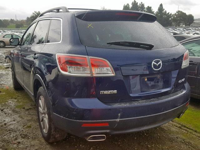 JM3TB38V480125711 - 2008 MAZDA CX-9 BLUE photo 3