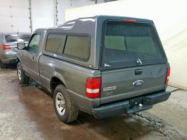 1FTYR10D07PA89734 - 2007 FORD RANGER GRAY photo 3