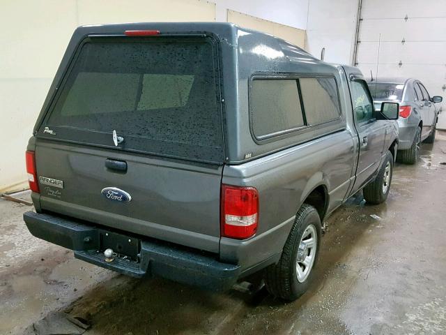 1FTYR10D07PA89734 - 2007 FORD RANGER GRAY photo 4
