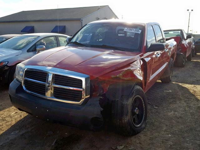 1D7HW28K05S271709 - 2005 DODGE DAKOTA QUA RED photo 2