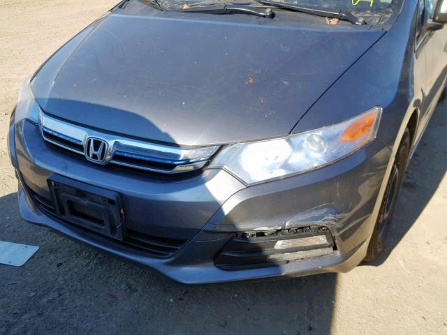 JHMZE2H31CS000339 - 2012 HONDA INSIGHT GRAY photo 9