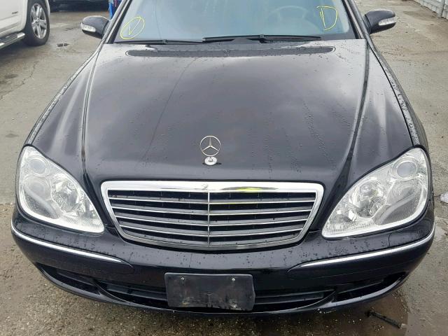 WDBNG70J83A352520 - 2003 MERCEDES-BENZ S 430 BLACK photo 9