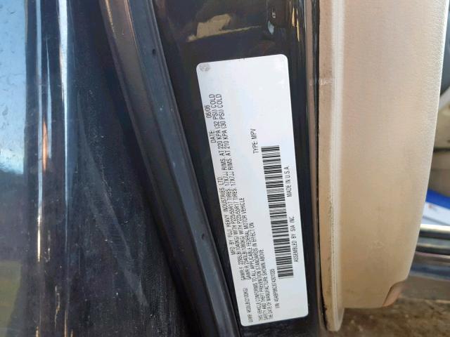 4S4BP86C674301035 - 2007 SUBARU LEGACY OUT BLACK photo 10