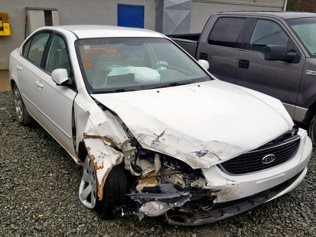 KNAGE123975121598 - 2007 KIA OPTIMA LX WHITE photo 1