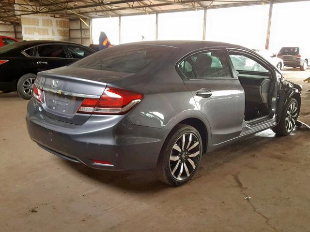 19XFB2F89EE024437 - 2014 HONDA CIVIC EX ნაცრისფერი ფოტო 4