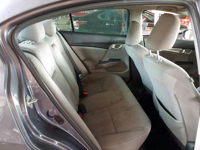 19XFB2F89EE024437 - 2014 HONDA CIVIC EX ნაცრისფერი ფოტო 6