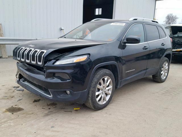 1C4PJMDS9FW604005 - 2015 JEEP CHEROKEE L BLACK photo 2