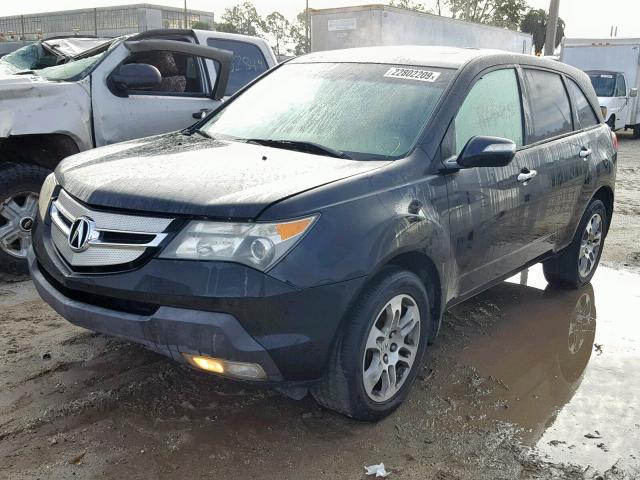 2HNYD28238H504245 - 2008 ACURA MDX BLACK photo 2