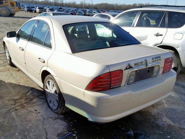 1LNHM87A82Y675874 - 2002 LINCOLN LS CREAM photo 3