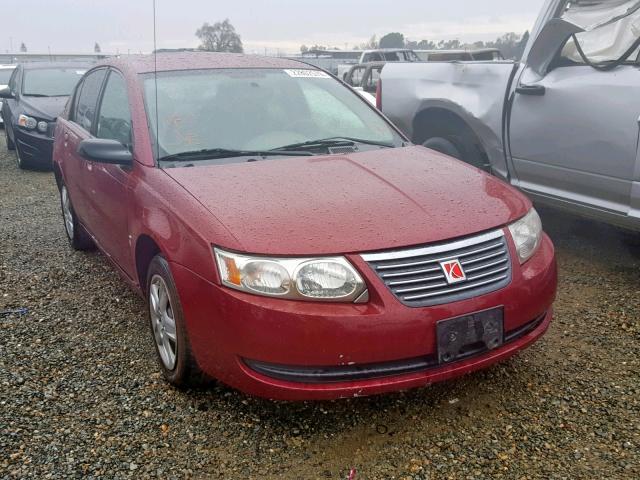 1G8AJ55F07Z113958 - 2007 SATURN ION LEVEL MAROON photo 1