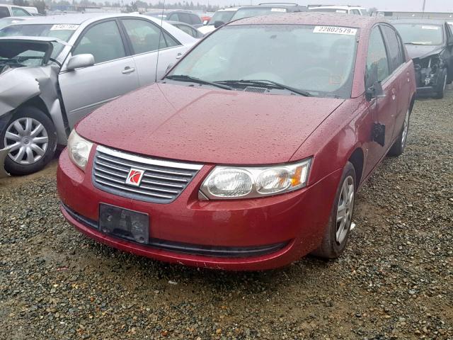 1G8AJ55F07Z113958 - 2007 SATURN ION LEVEL MAROON photo 2