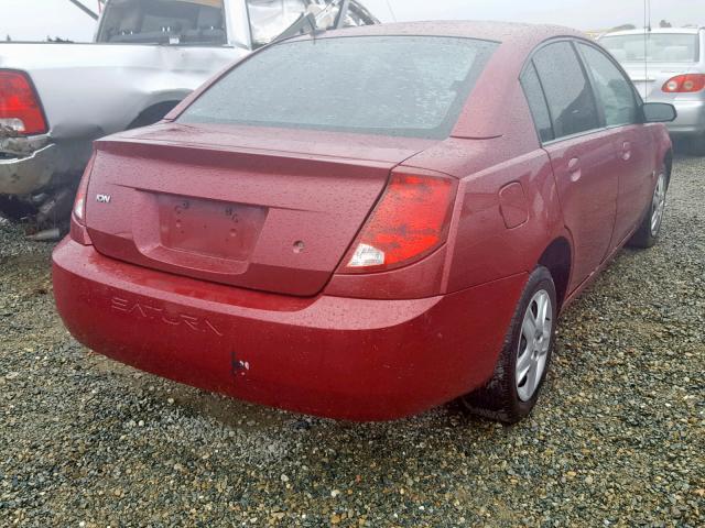 1G8AJ55F07Z113958 - 2007 SATURN ION LEVEL MAROON photo 4