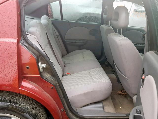 1G8AJ55F07Z113958 - 2007 SATURN ION LEVEL MAROON photo 6