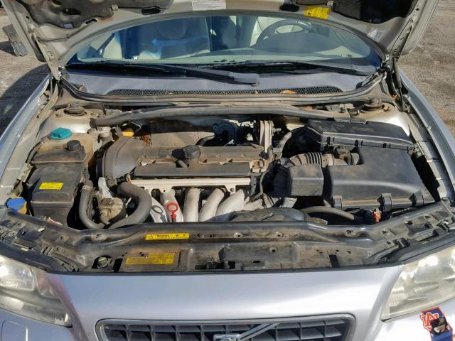 YV1RS612052483984 - 2005 VOLVO S60 SILVER photo 7